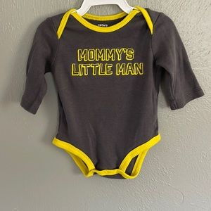 Carter’s “Mommy’s Little Man” Long Sleeve Onsie